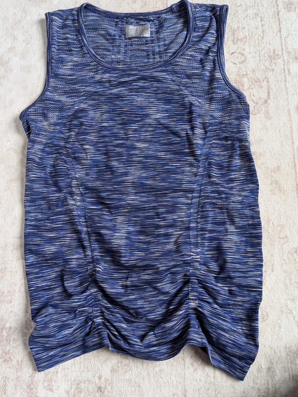 Athleta Blue Space-Dye Performance Tank
